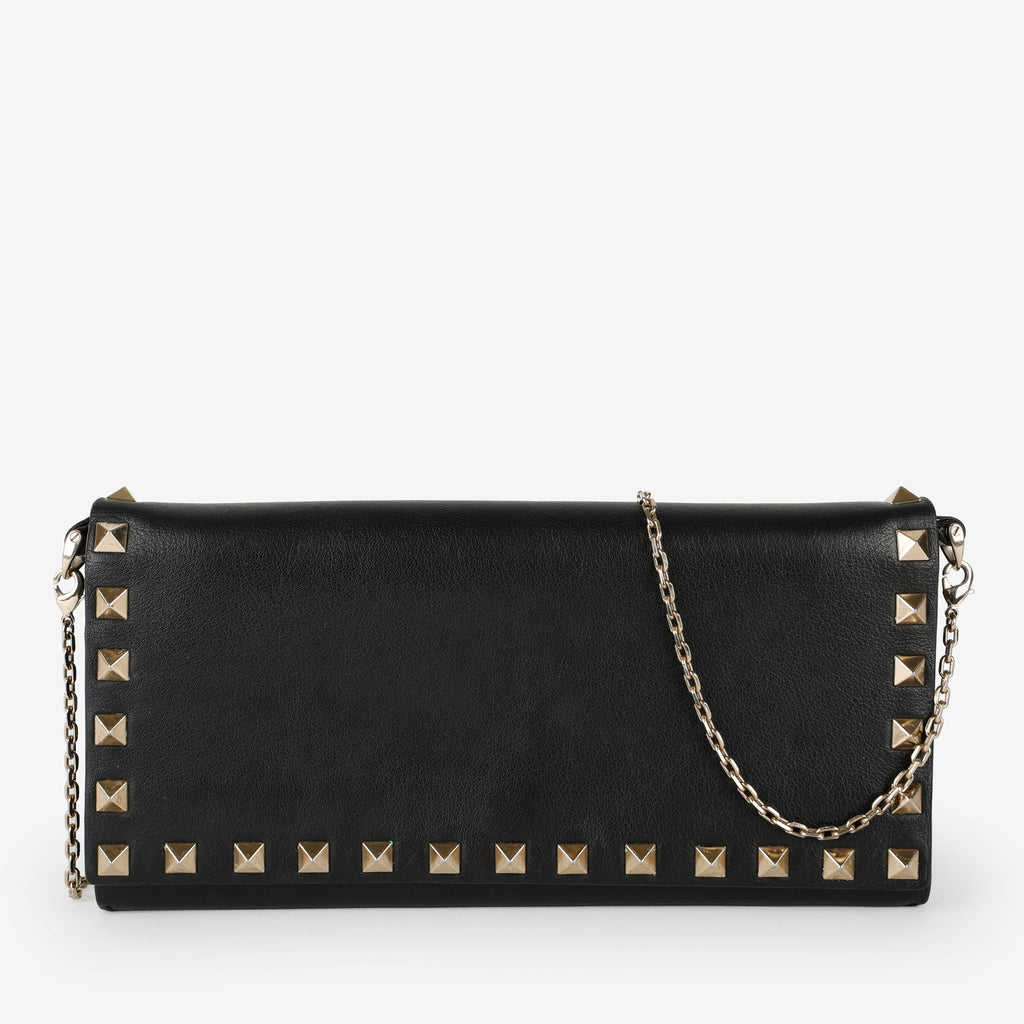 Rockstud Wallet on Chain, Black