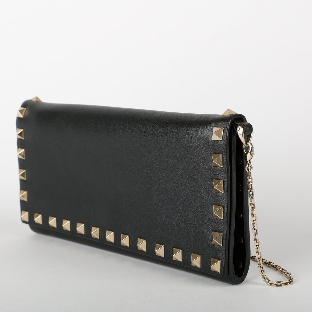 Rockstud Wallet on Chain, Black