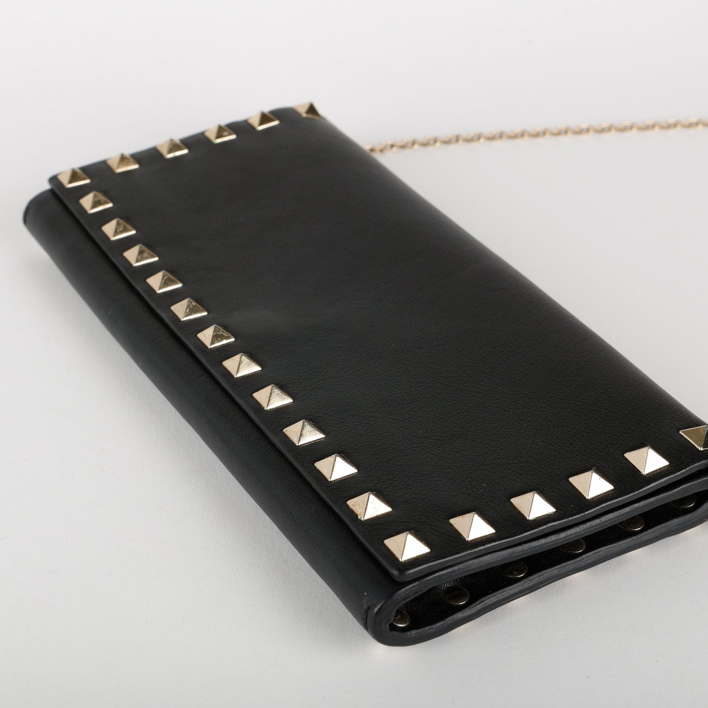 Rockstud Wallet on Chain, Black