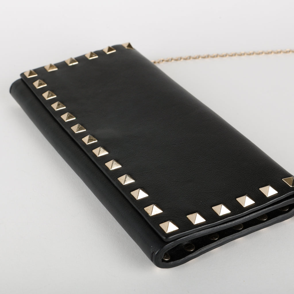 Rockstud Wallet on Chain, Black