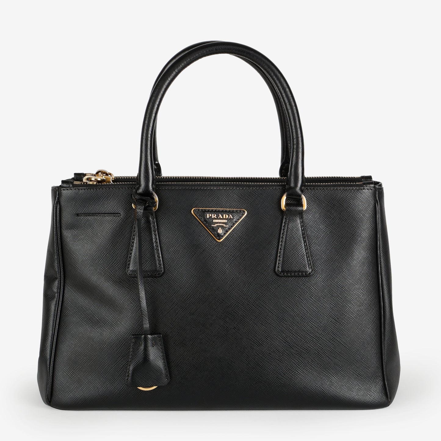 Small Galleria, Black Saffiano