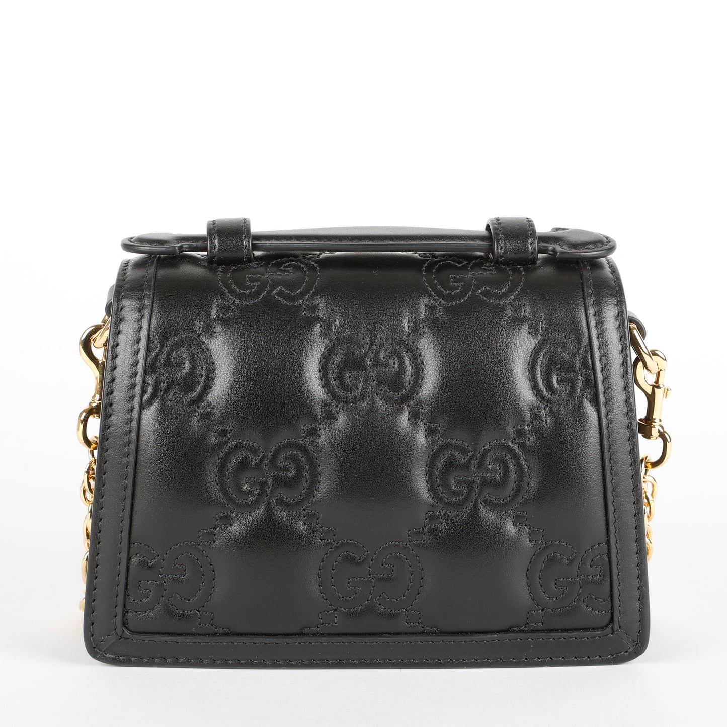 Small Matelasse Top Handle Black