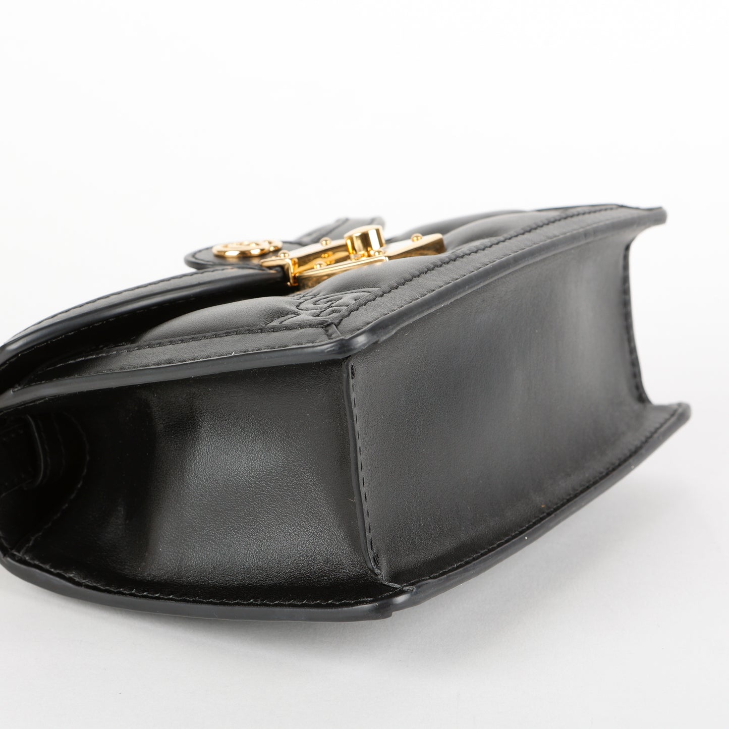 Small Matelasse Top Handle Black