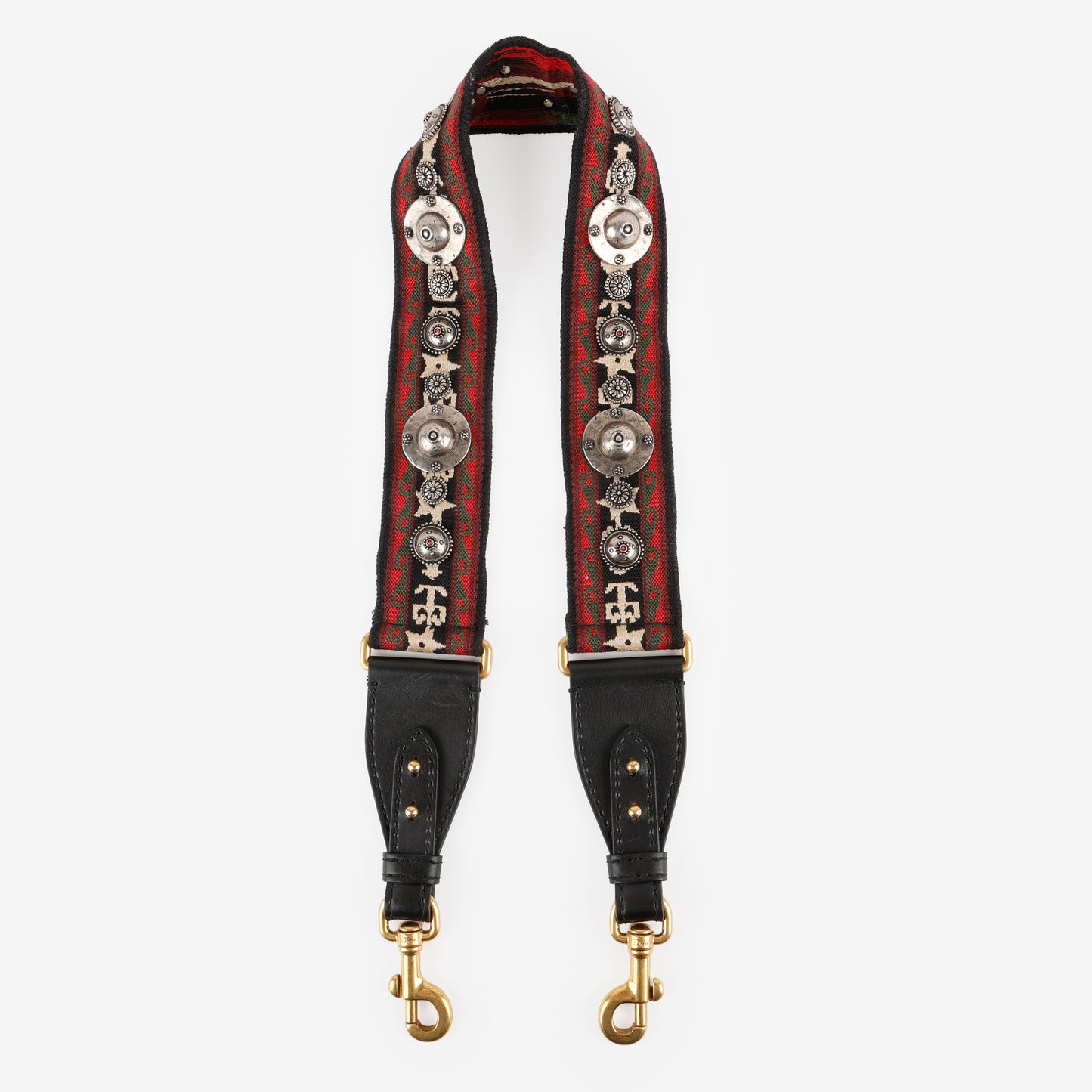 Bohemian Studded Shoulder Strap, Red