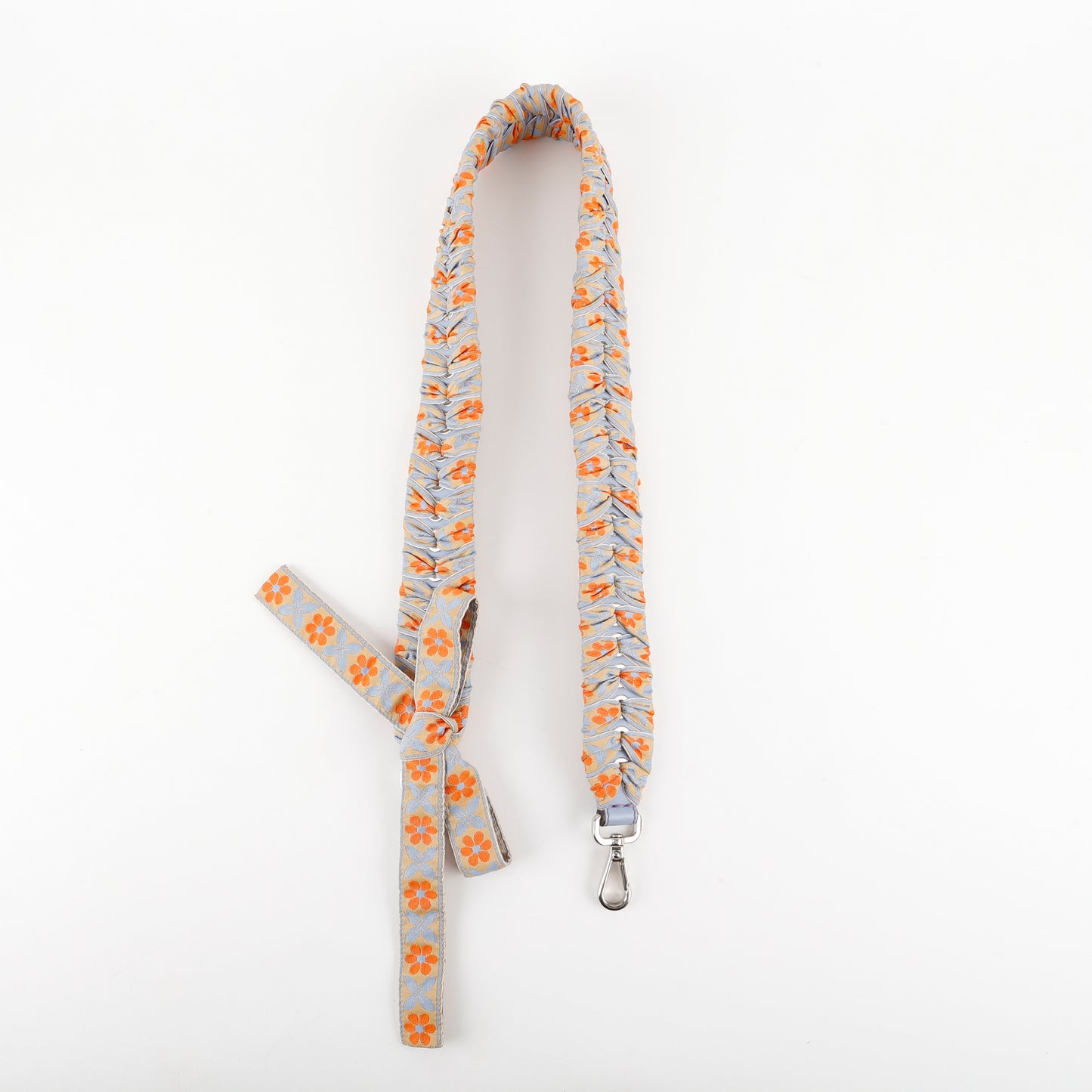 Strap You Ribbon Floral Strap, Blue/Orange