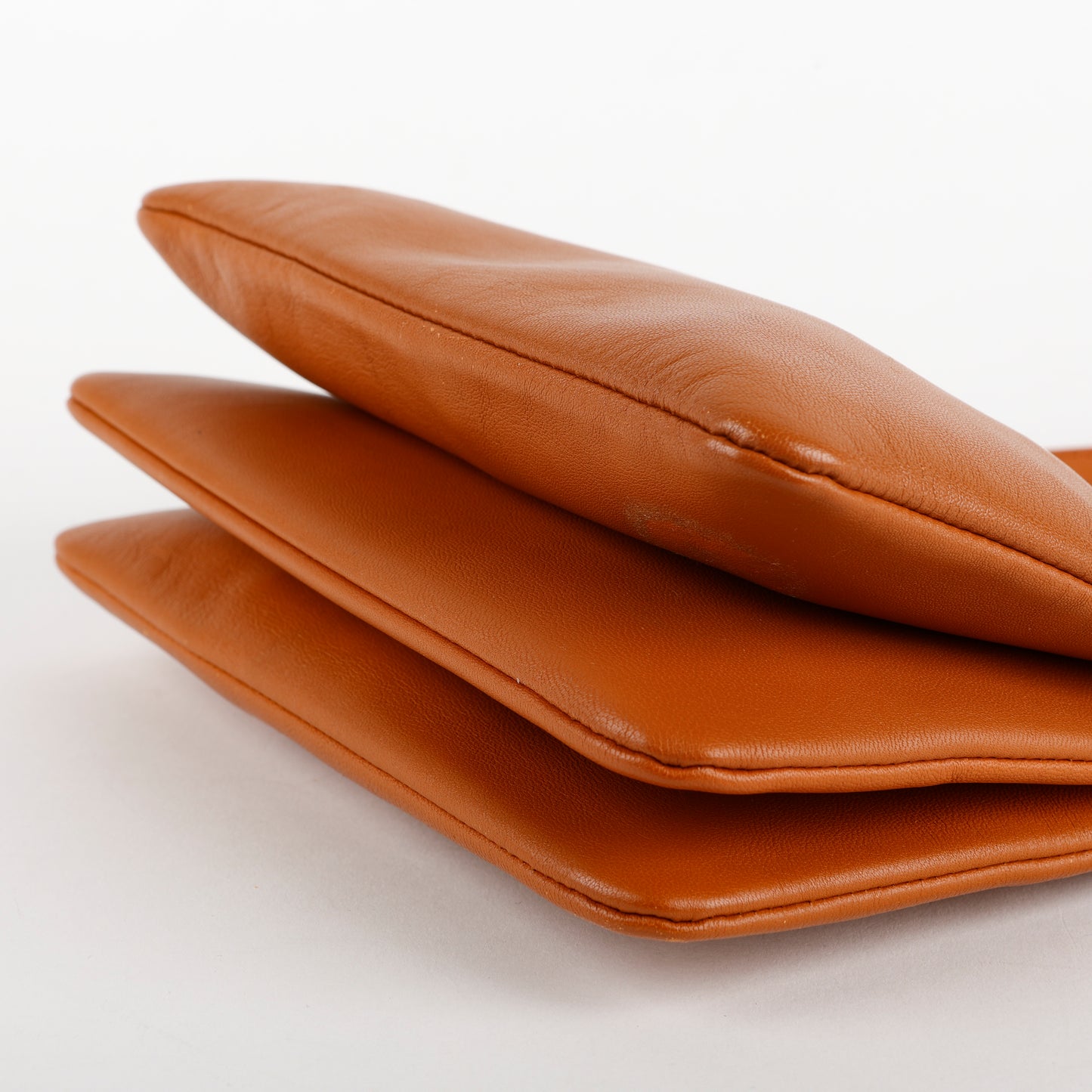 Trio Pouch On Strap, Gold