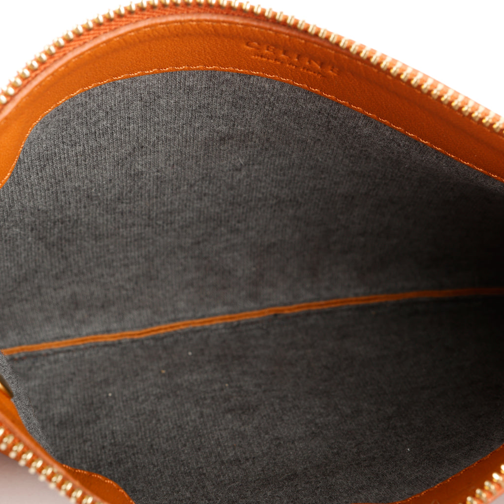 Trio Pouch On Strap, Gold
