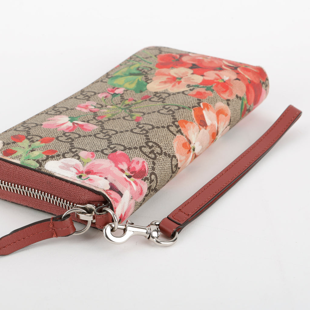 GG Blooms Long Zip Wallet