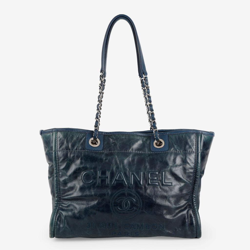 Small Deauville Glazed, Navy/SHW