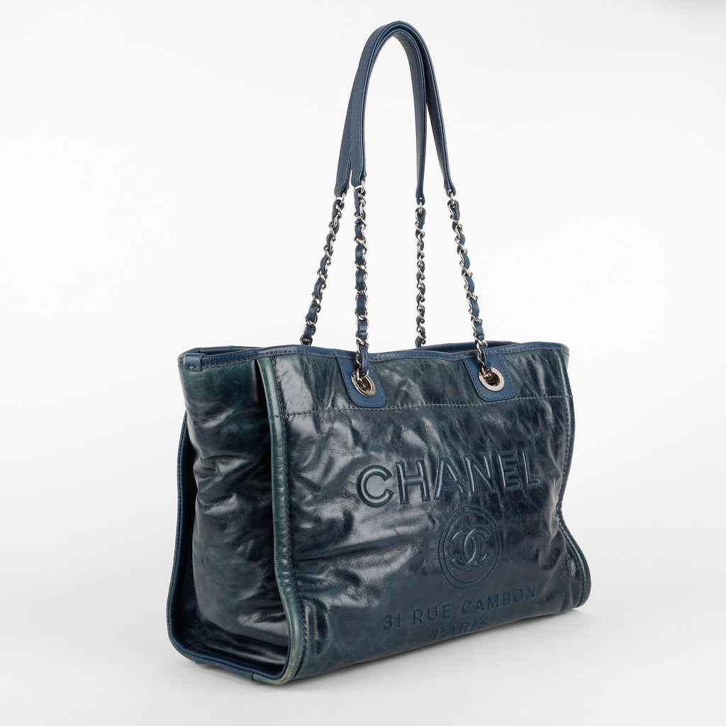 Small Deauville Glazed, Navy/SHW