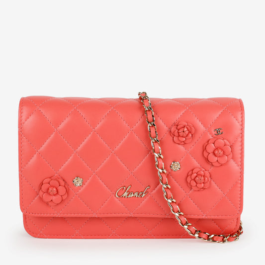 Wallet on Chain, Coral Lambskin