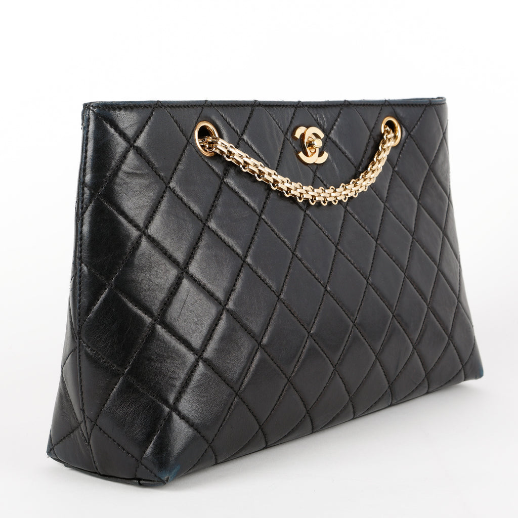 Reissue Chain Shoulder Bag, Black Lambskin