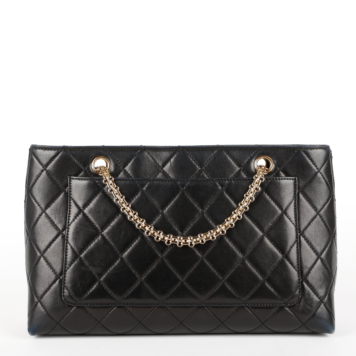 Reissue Chain Shoulder Bag, Black Lambskin