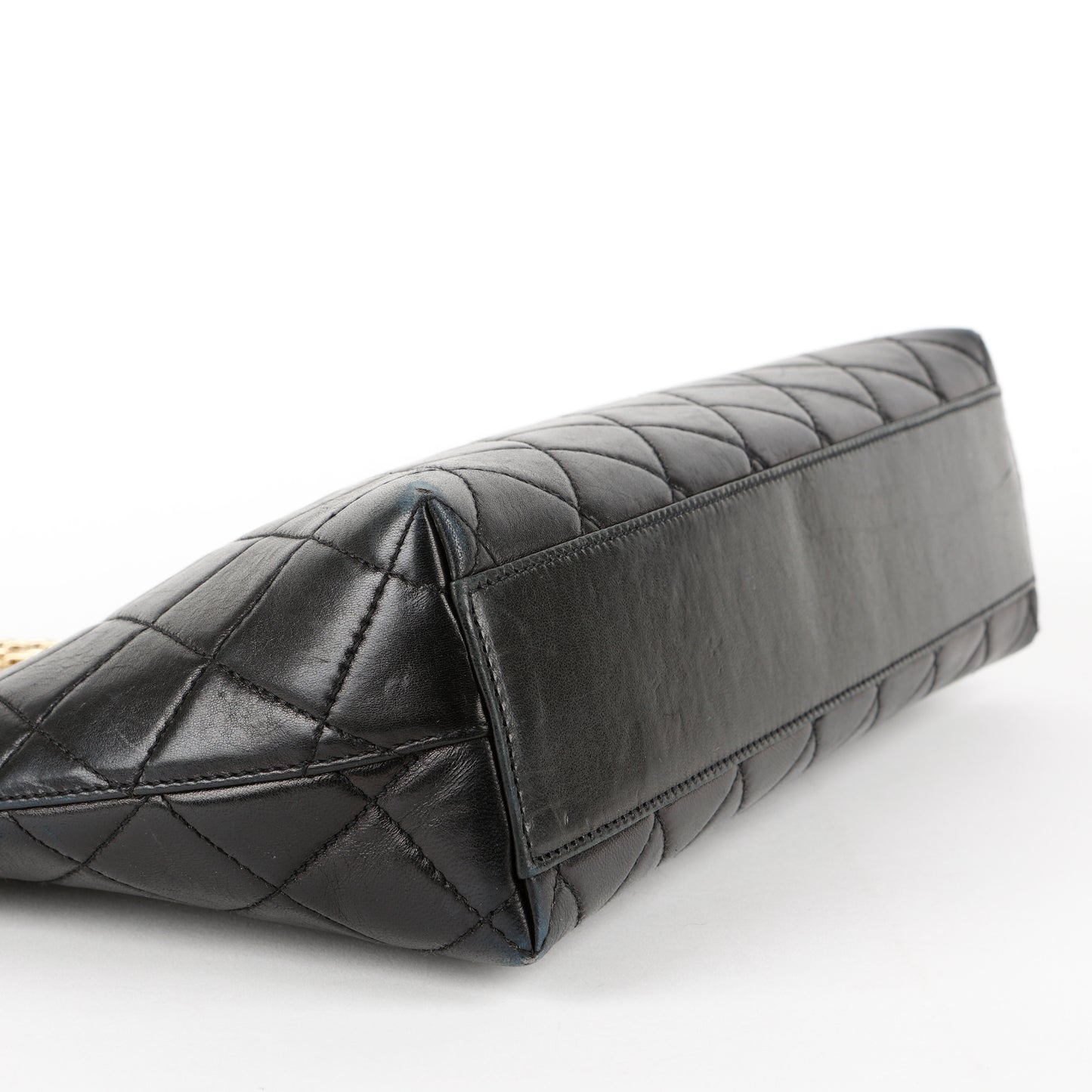 Reissue Chain Shoulder Bag, Black Lambskin