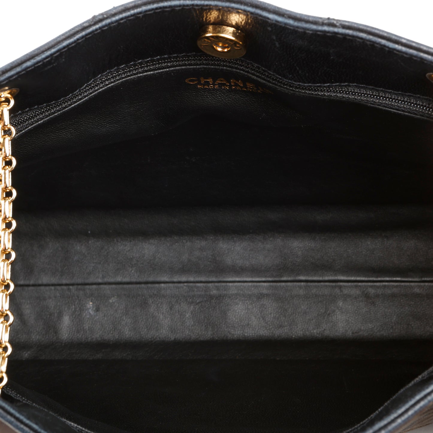 Reissue Chain Shoulder Bag, Black Lambskin