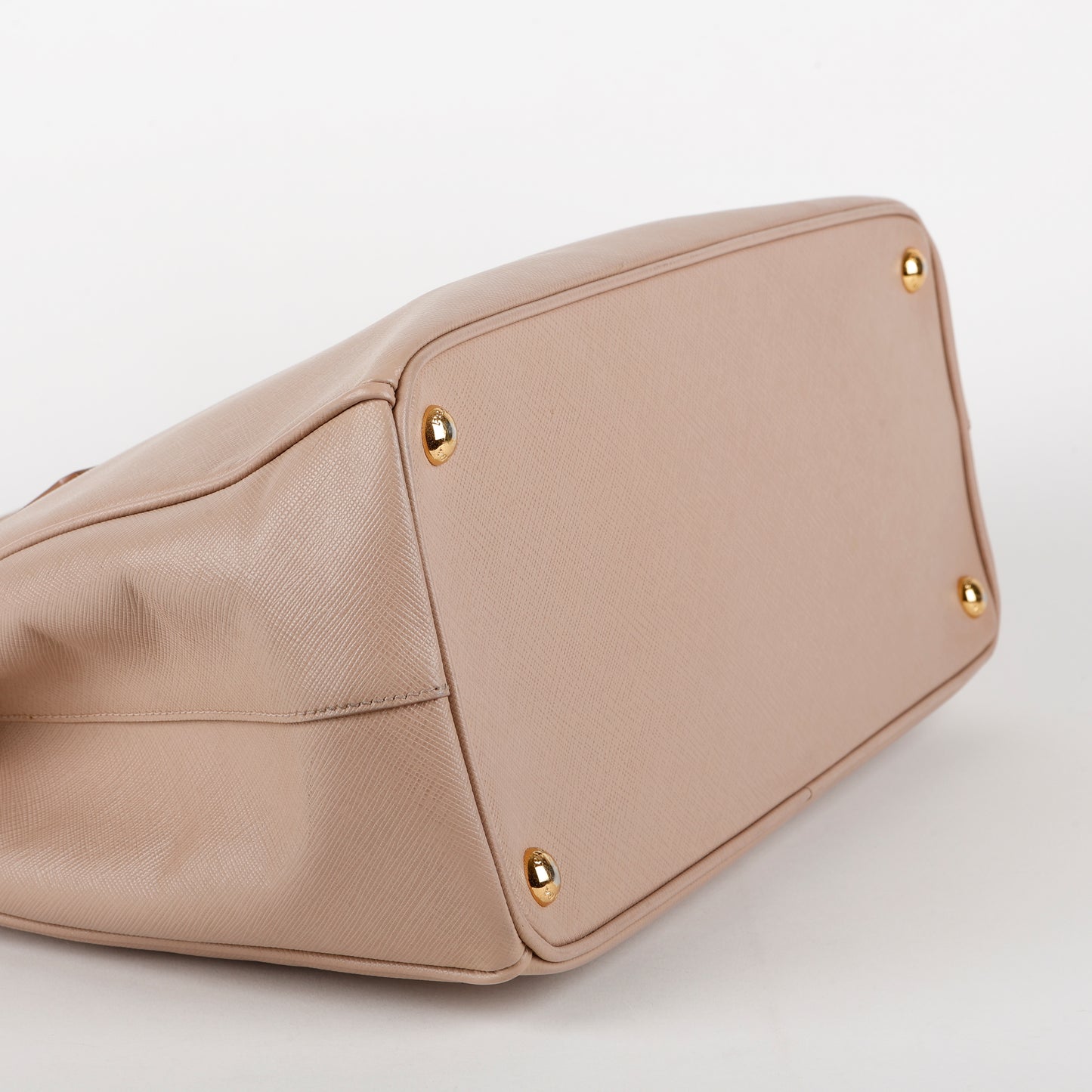 Medium Galleria Double Zip Tote, Dusty Pink Saffiano