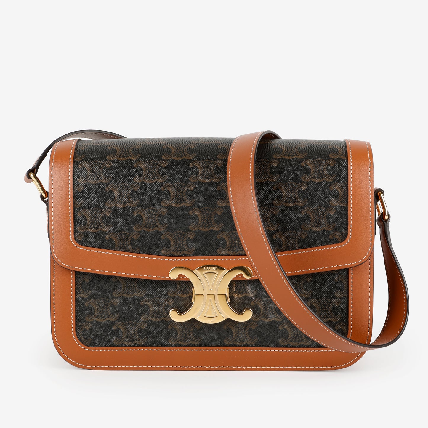 Medium Triomphe Shoulder Bag, Canvas