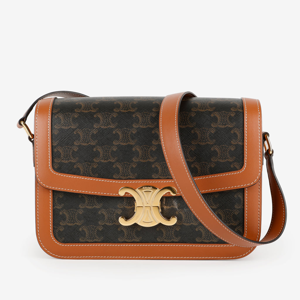 Medium Triomphe Shoulder Bag, Canvas