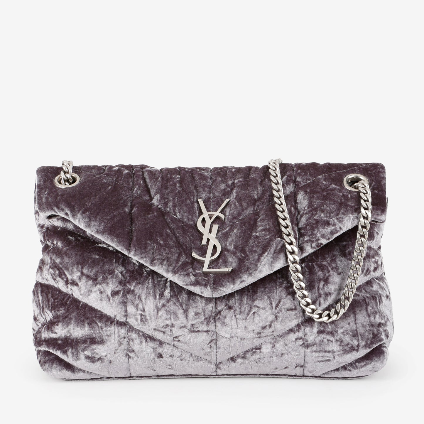 Small Lou Puffer, Crushed Velvet