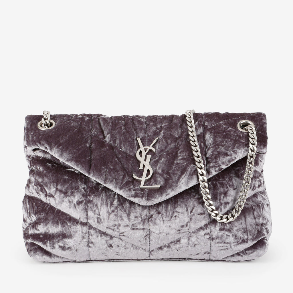 Small Lou Puffer, Crushed Velvet
