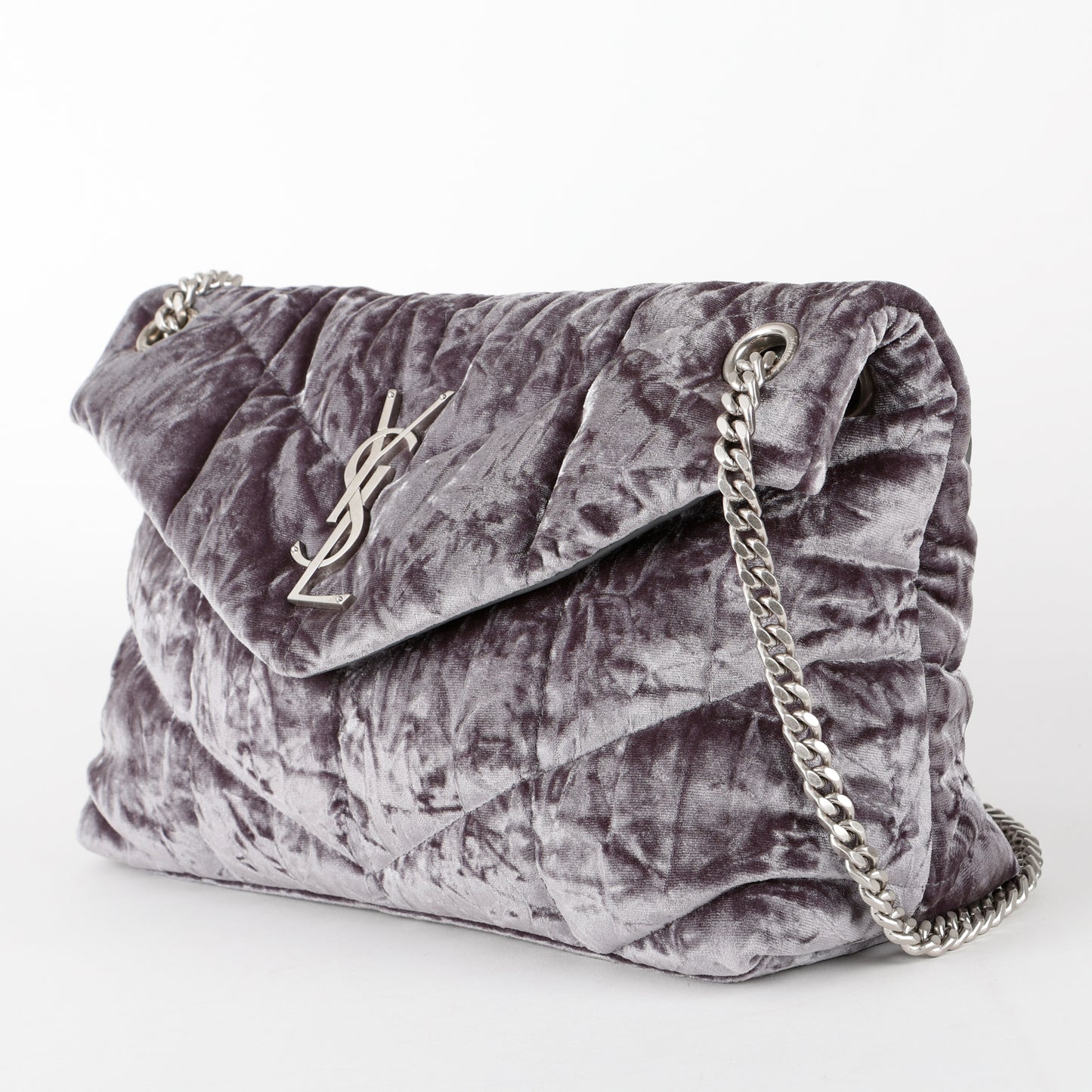 Small Lou Puffer, Crushed Velvet