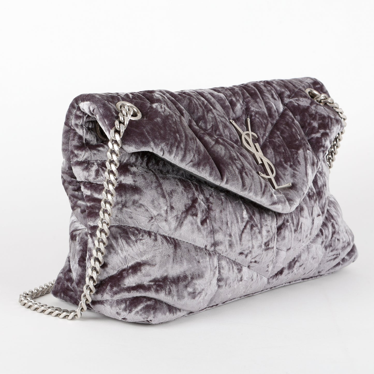 Small Lou Puffer, Crushed Velvet