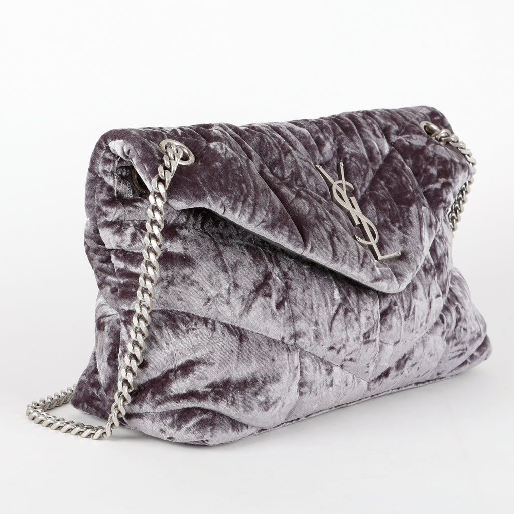 Small Lou Puffer, Crushed Velvet