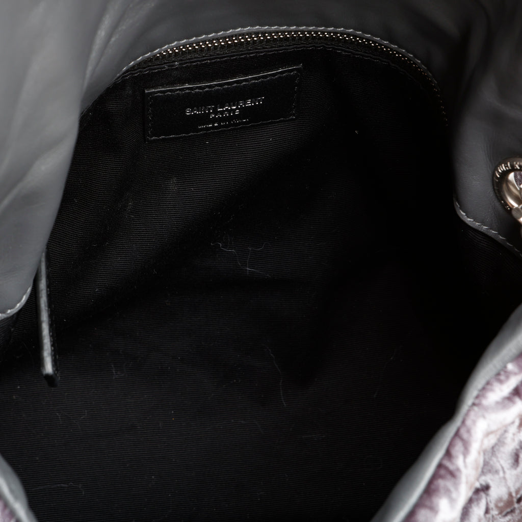 Small Lou Puffer, Crushed Velvet