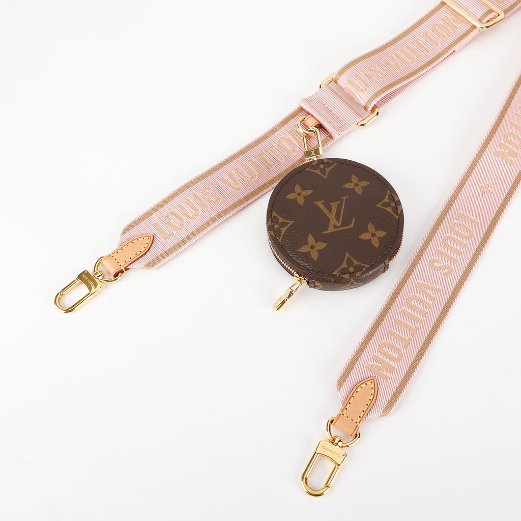 Bandouliere Adjustable Strap w Coin Purse,  Pink