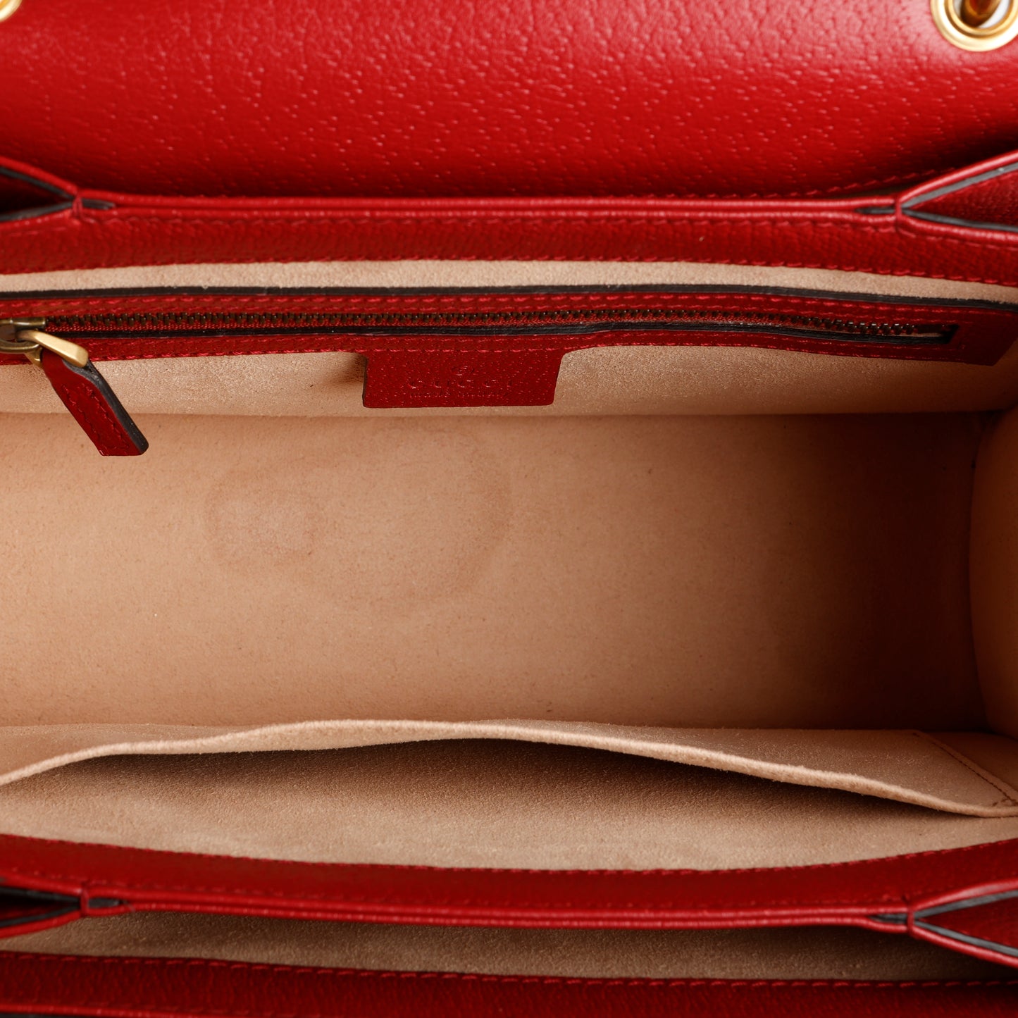 Small Queen Margaret Top Handle, Red/Coated Canvas