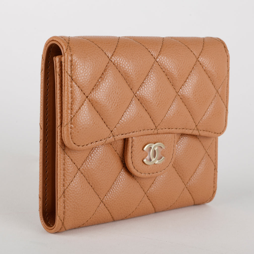Trifold Wallet, Caramel Caviar