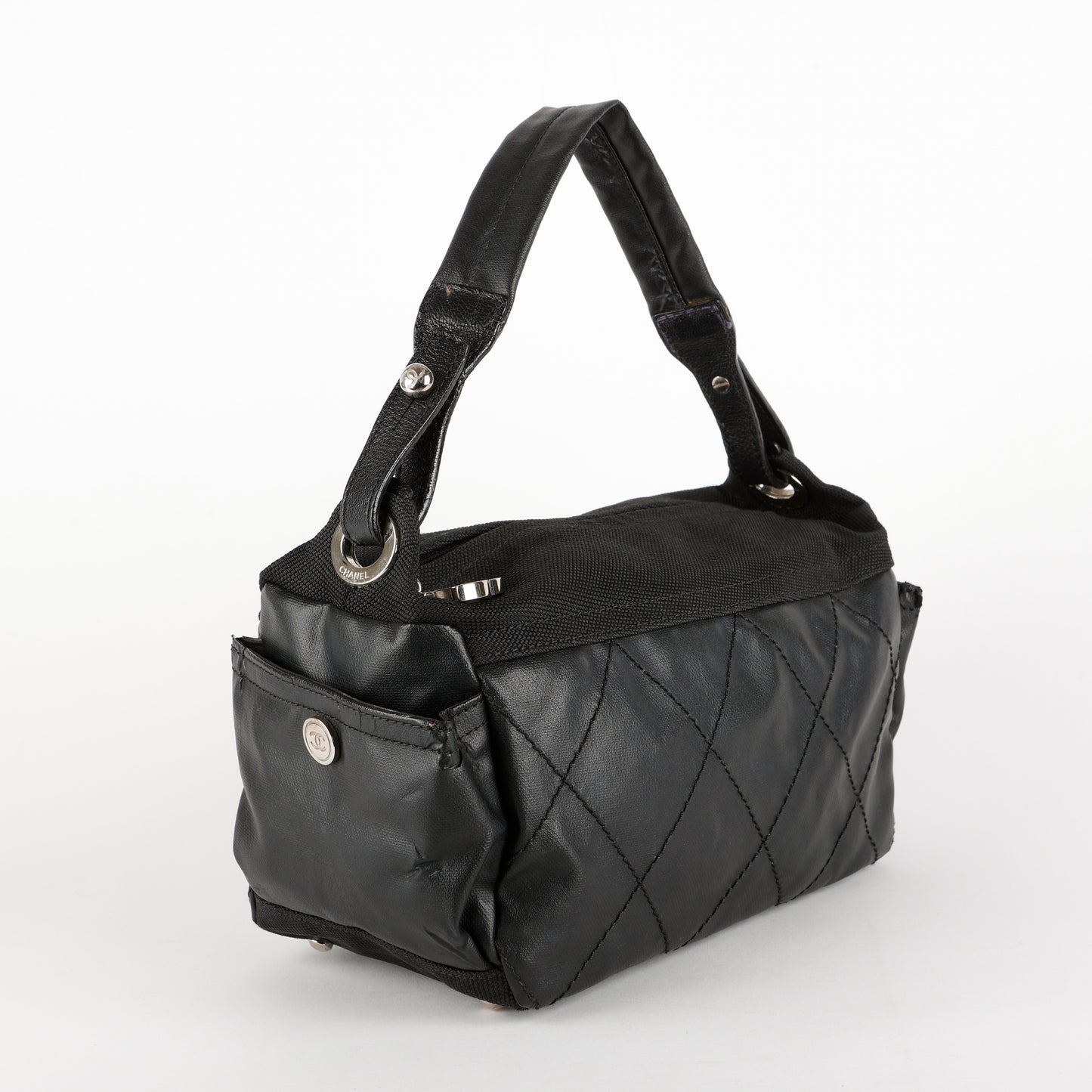 Vintage Paris-Biarritz Hobo, Black