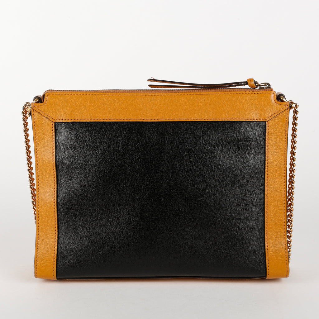 Dahlia Sakai Chain Shoulder Bag, Yellow/Black