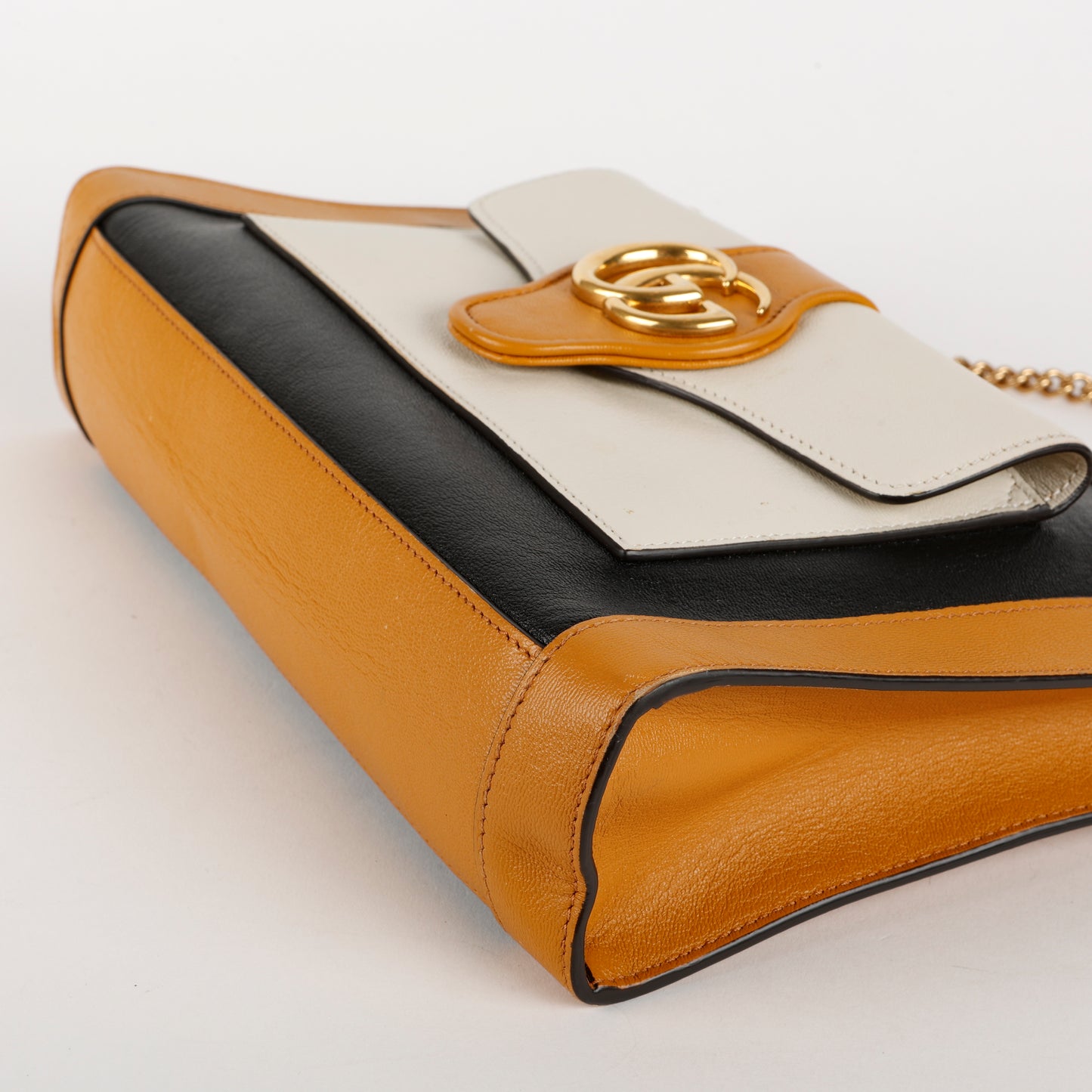 Dahlia Sakai Chain Shoulder Bag, Yellow/Black