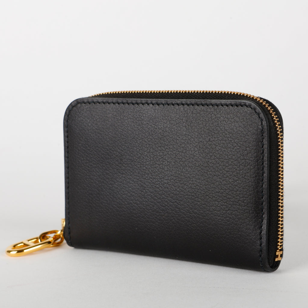 Chain de Ancre Noir Evercolor Zip Card Holder