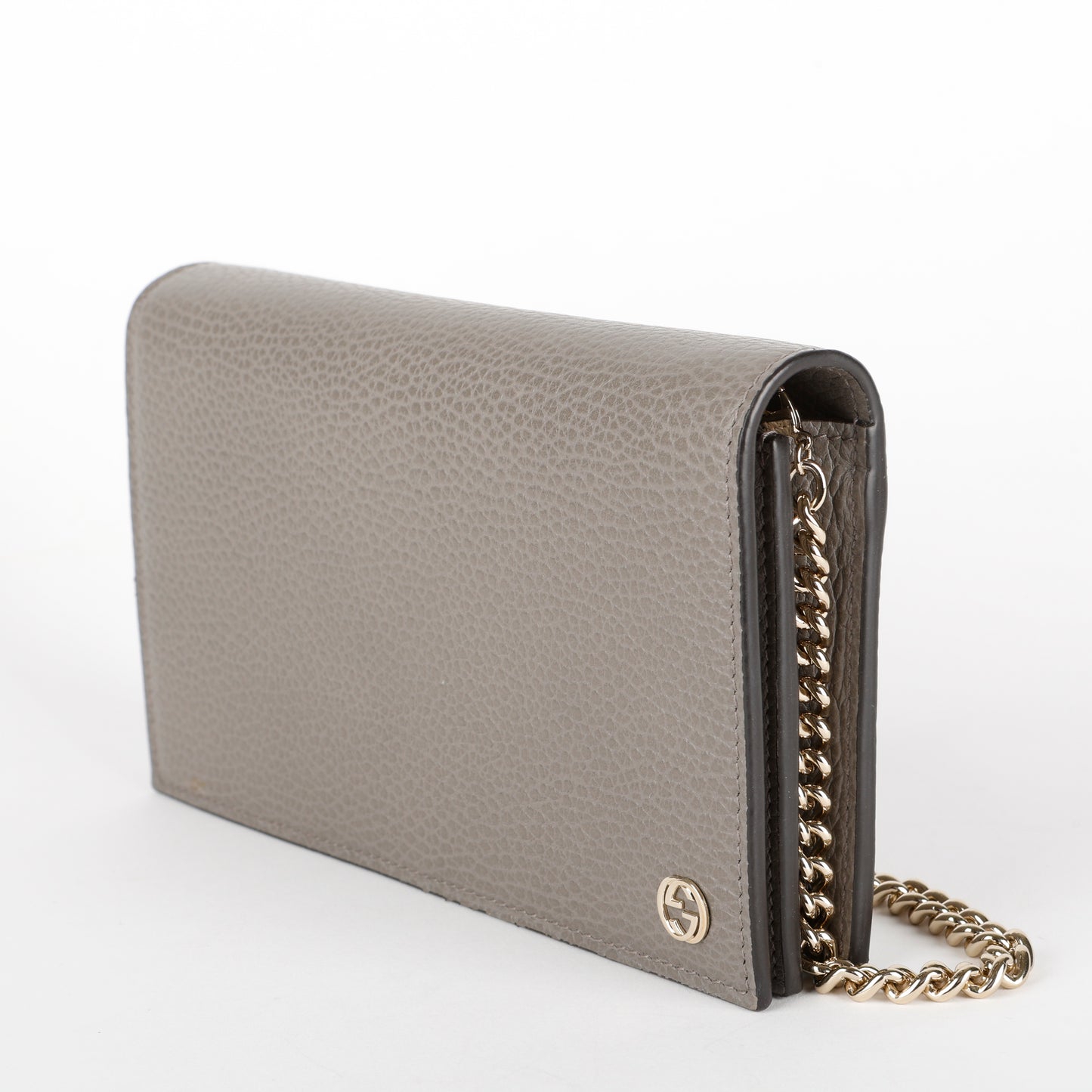 Blondie Wallet on Chain, Grey Calfskin