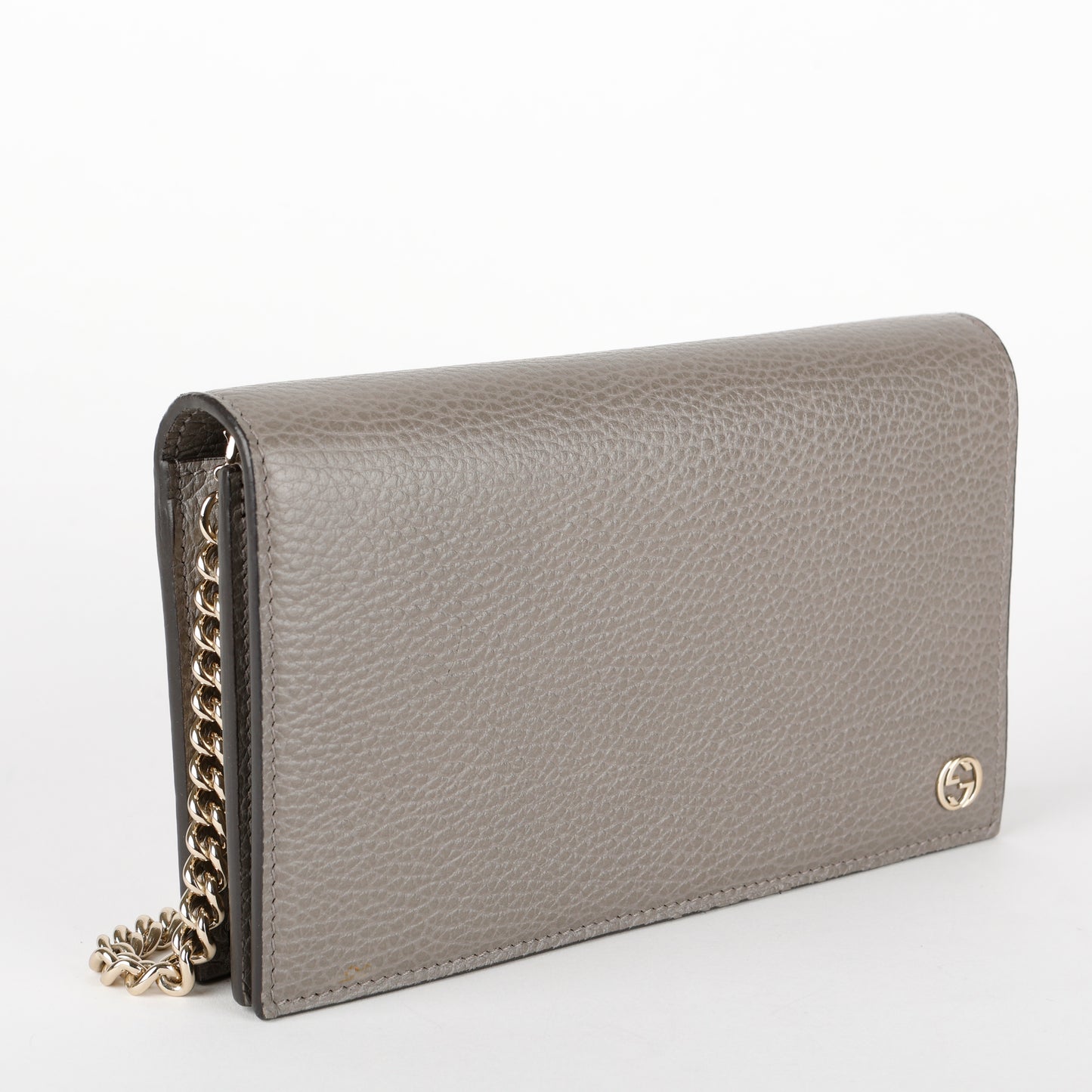 Blondie Wallet on Chain, Grey Calfskin