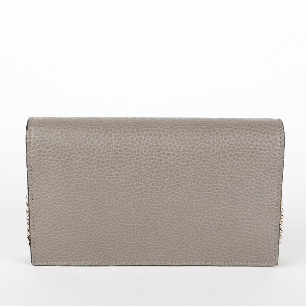 Blondie Wallet on Chain, Grey Calfskin