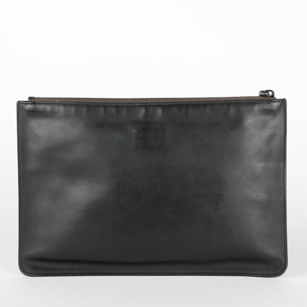 Monster Bug Zip Pouch, Black/Cream/Silver