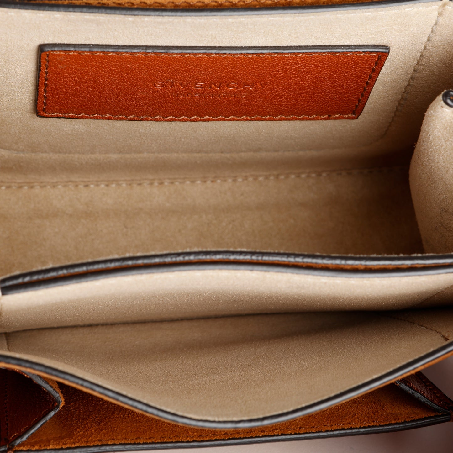 Small GV3 Flap Bag, Brown Calfskin/Suede GHW