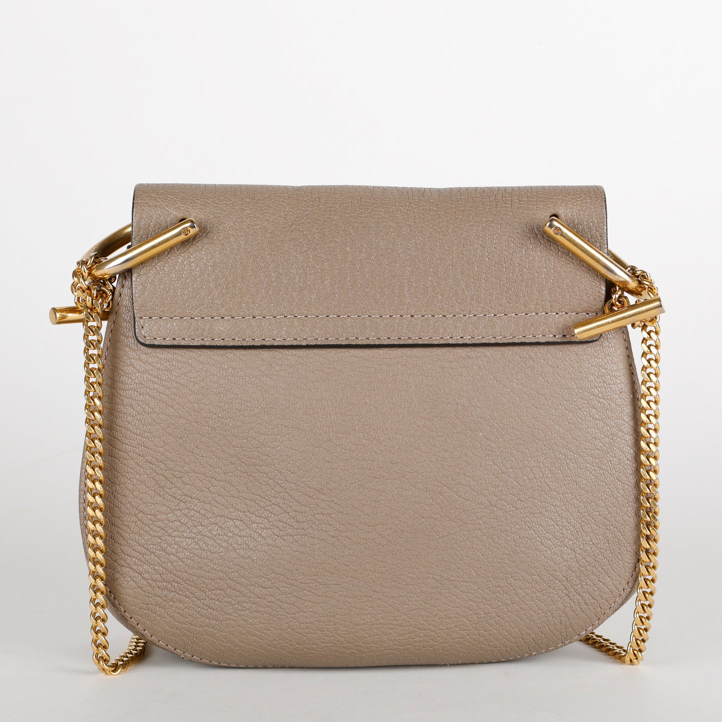 Small Drew Crossbody, Taupe Calfskin