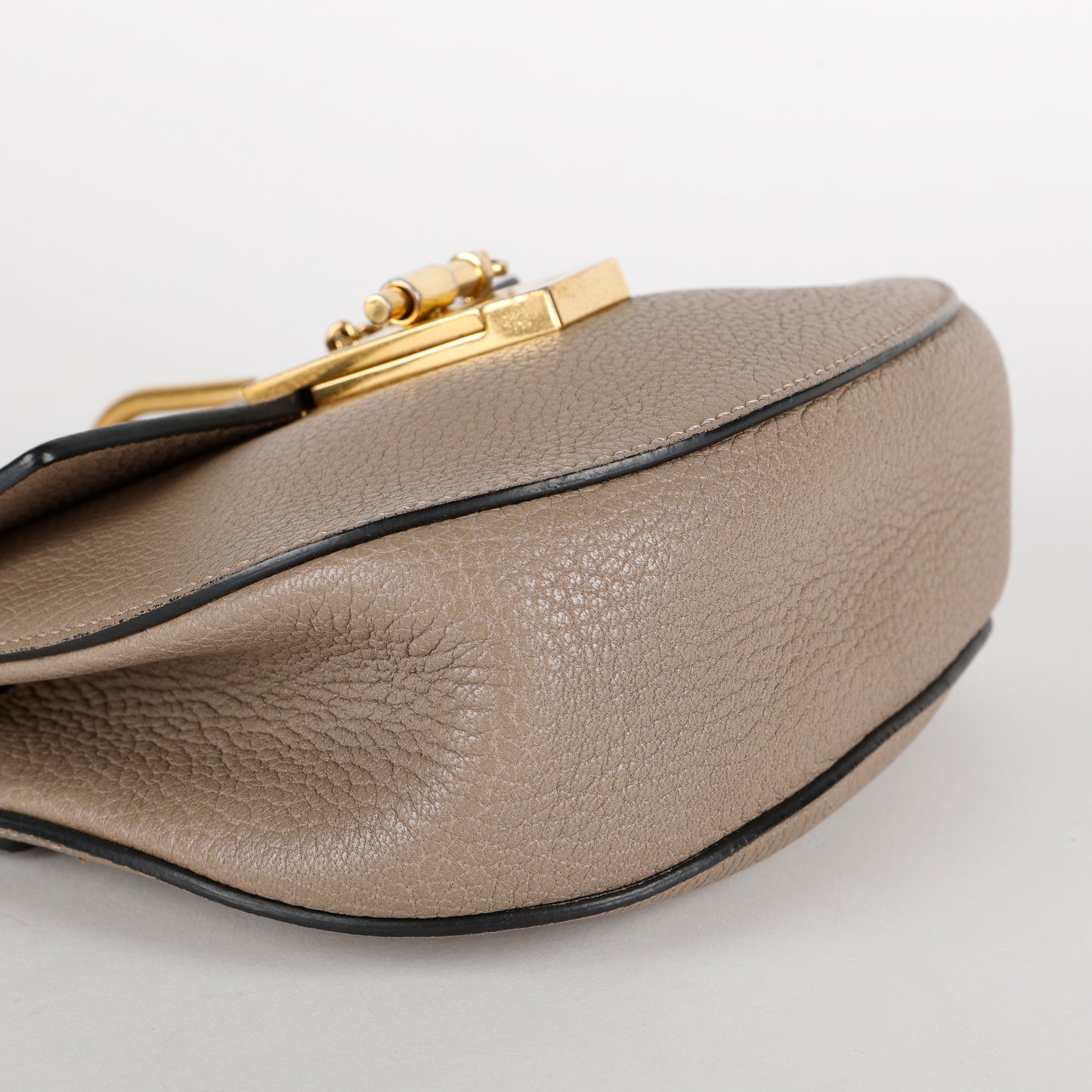 Small Drew Crossbody, Taupe Calfskin