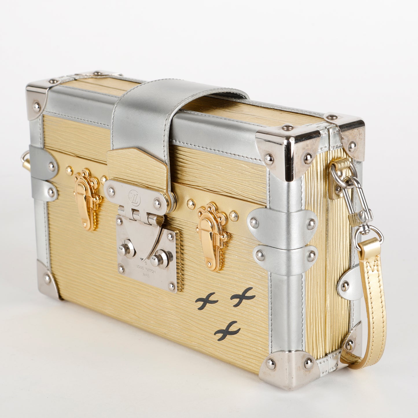 Petite Malle, Metallic Gold/Silver