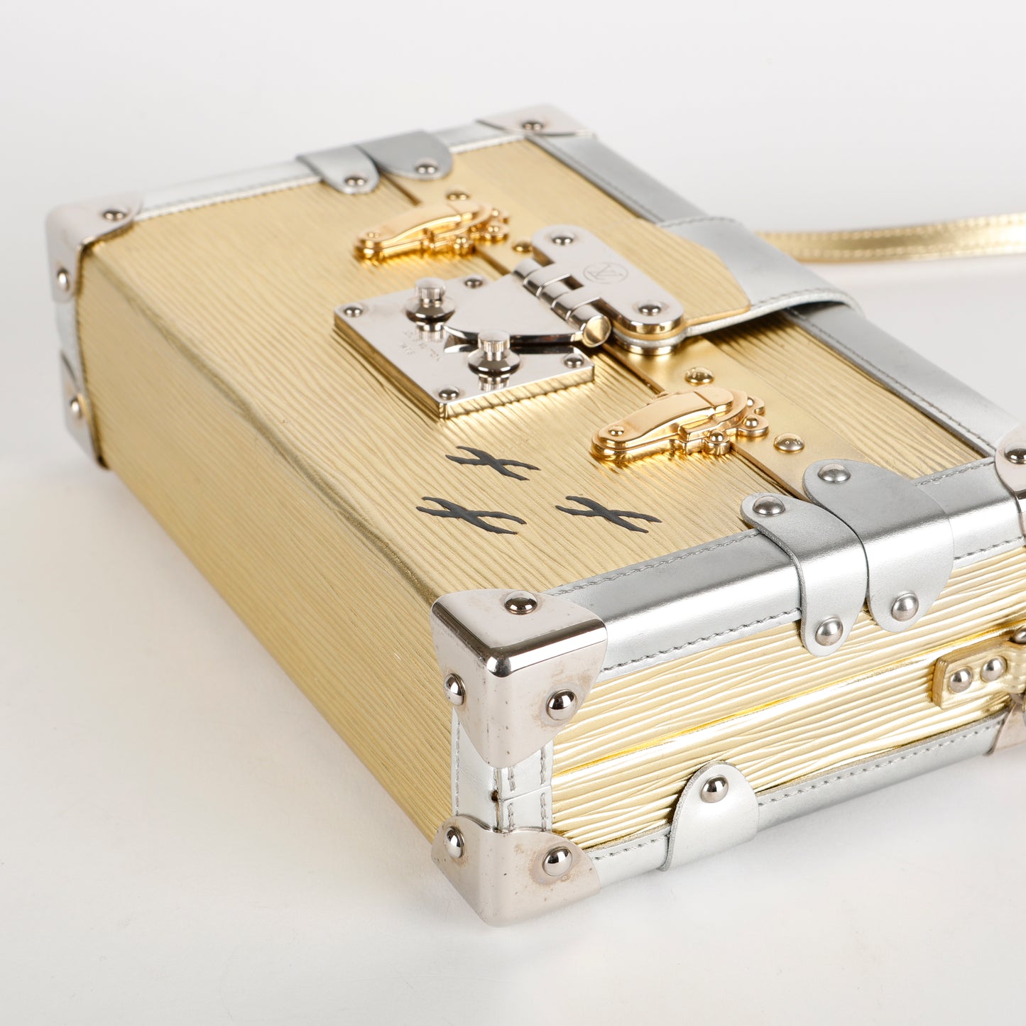Petite Malle, Metallic Gold/Silver