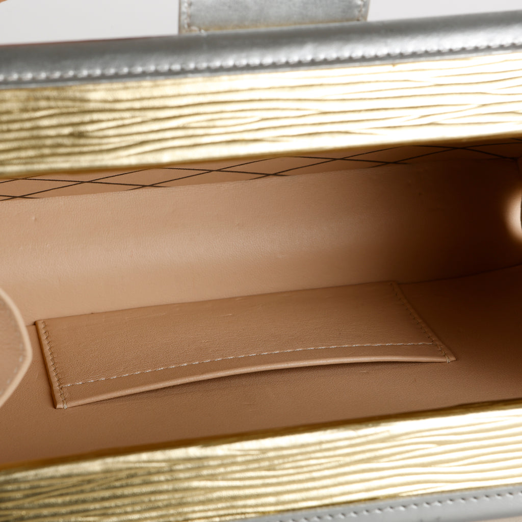 Petite Malle, Metallic Gold/Silver
