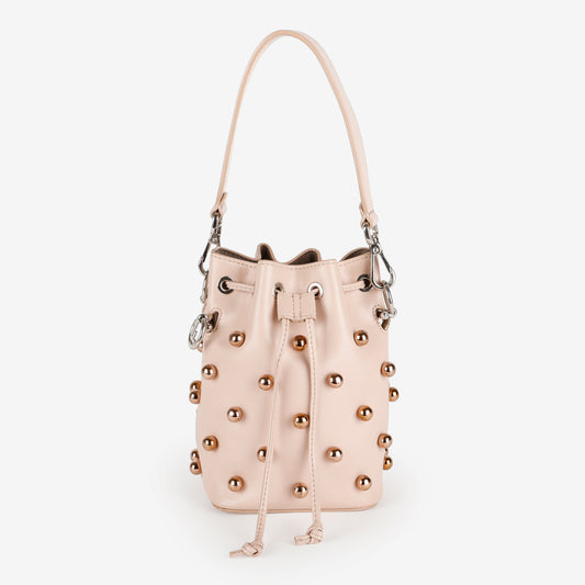 Bolso Mini Mon Tressor, Blush Pink Calfskin