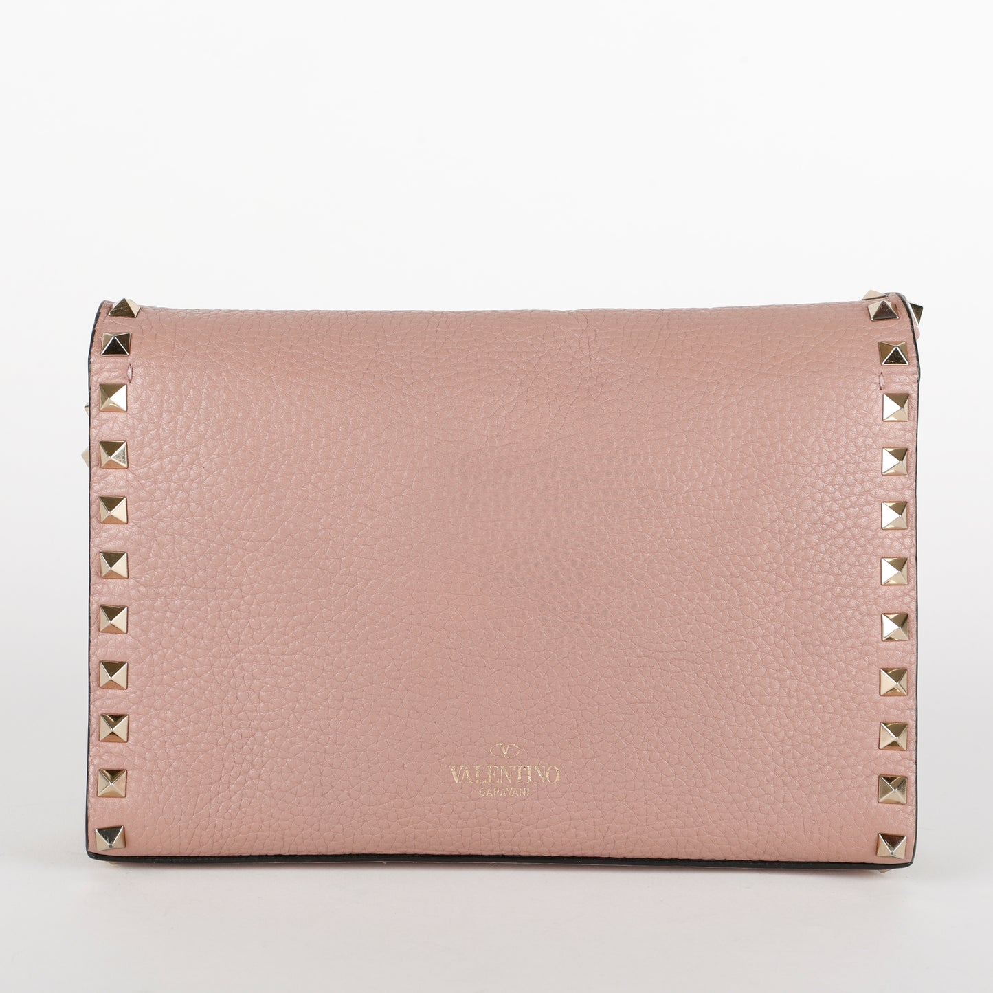 Medium Rockstud Flap Crossbody, Dusty Pink