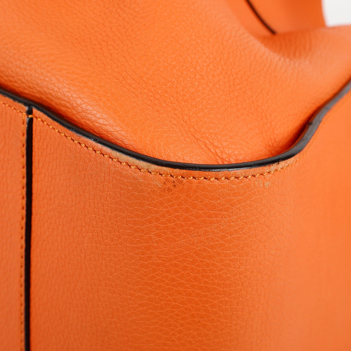 Small Hammock Shoulder Bag, Apricot Orange Calfskin