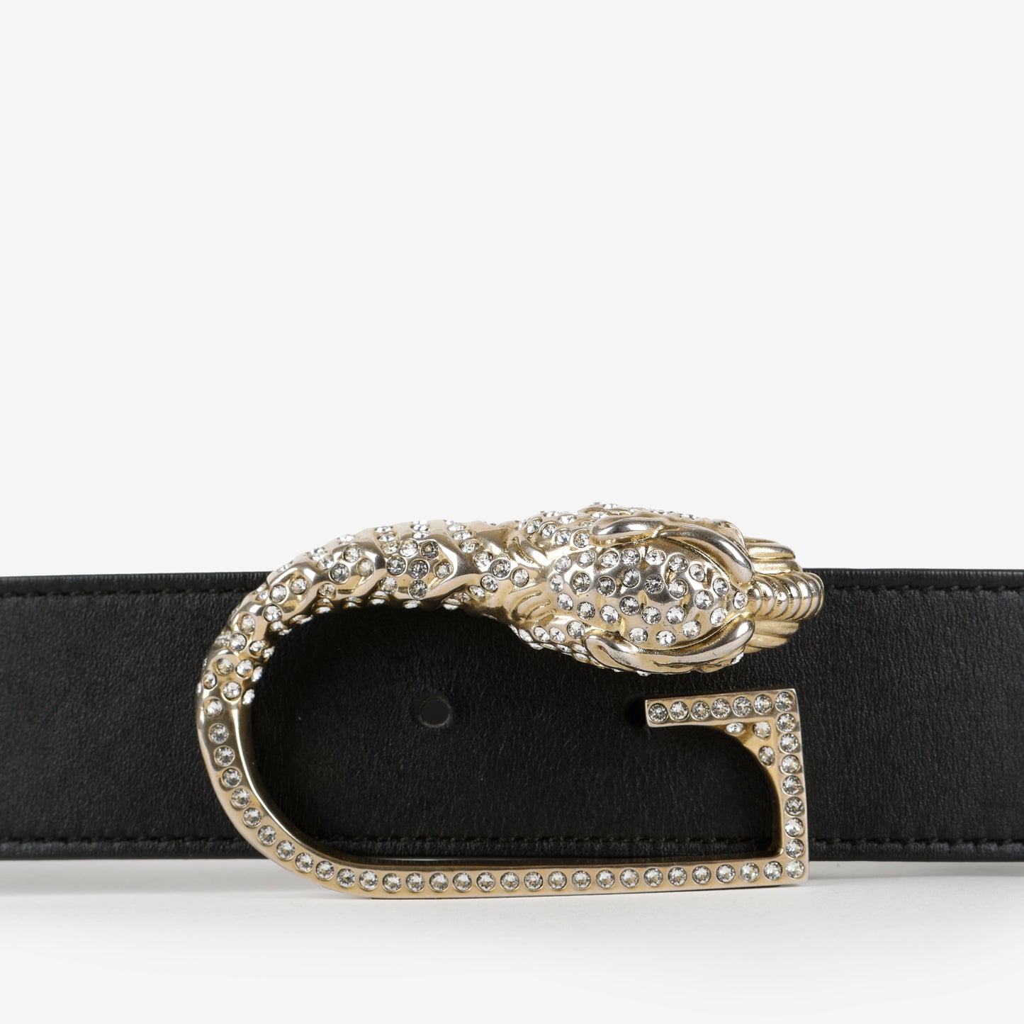 Tiger Head G Buckle Belt Size: 75
