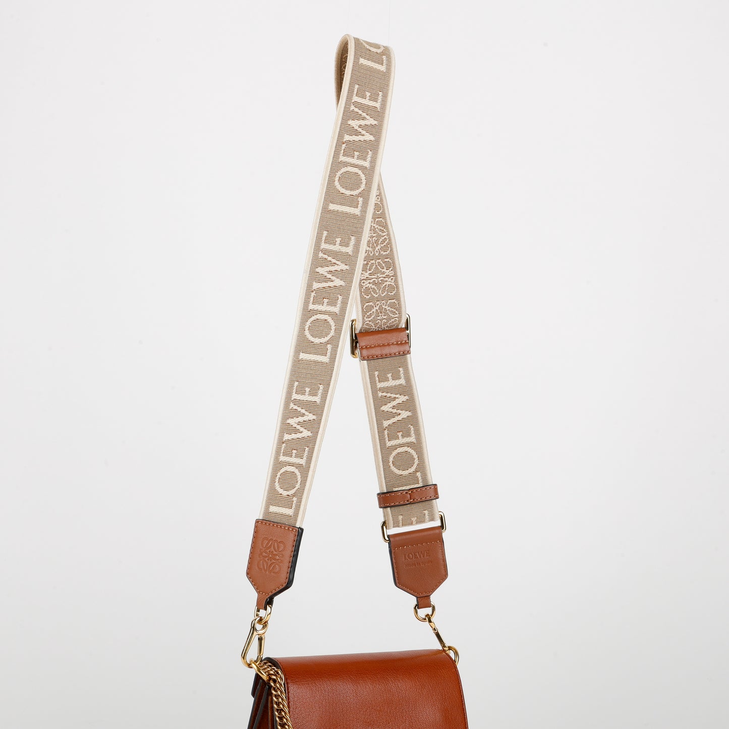 Jaquard Anagram Adjustable Strap, Oak